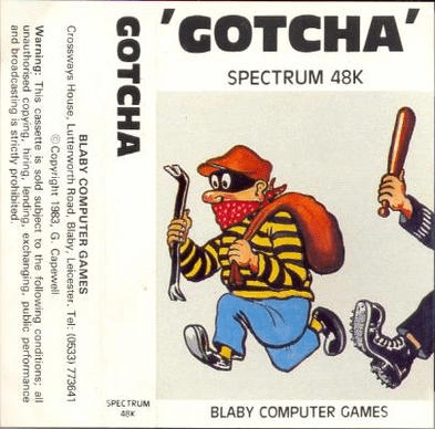 Gotcha box art for ZX Spectrum